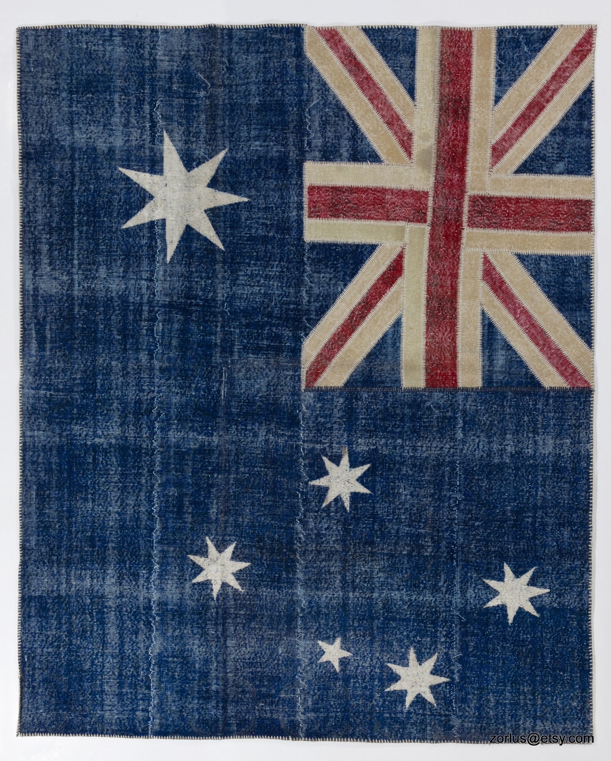 Australian Flag Design Patchwork Rug, Bright Colors - Etsy