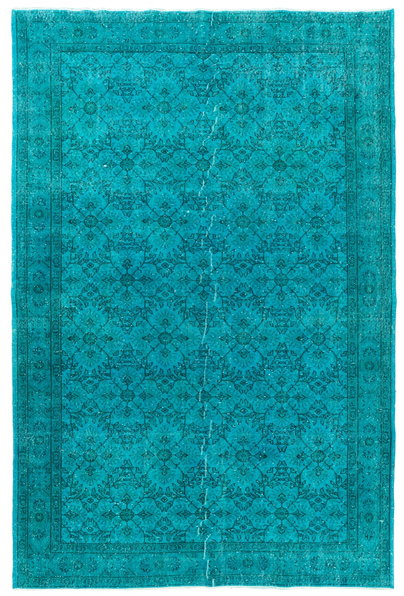 Blue Overdyed Rug 7 5 X 11 3 228 343 Image 0
