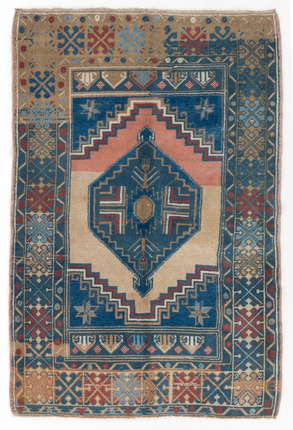 Vintage Turkish Rug 3 8 X 5 7 114 172 - 3 X 5 Rugs In Cm Vintage Turkish Rug 3 8 X 5 7 114 172 - 3 X 5 Rugs In Cm