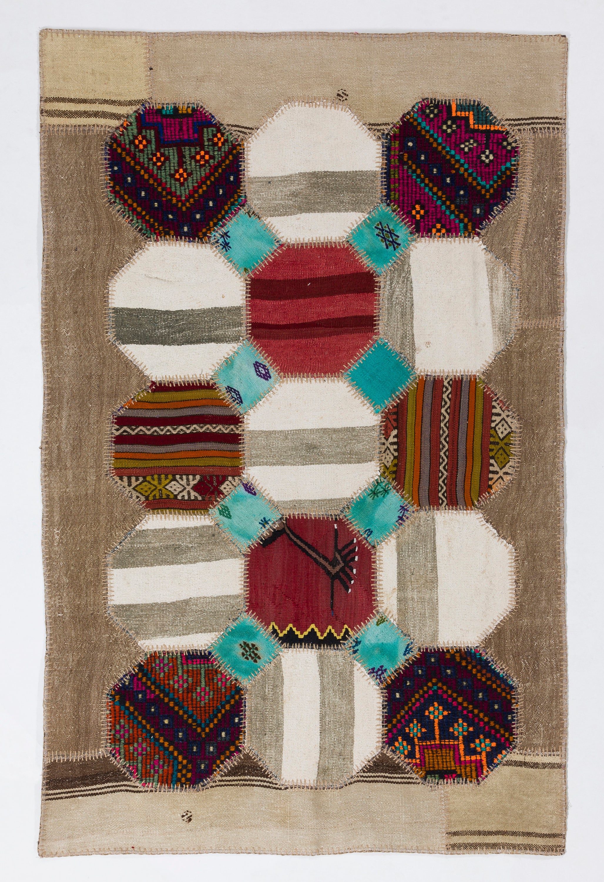 37.5×70 \"Call me” ViNTAGE TURKiSH RUG Vintage Kilim Rug - EN-14338 | Kilim - 2'6