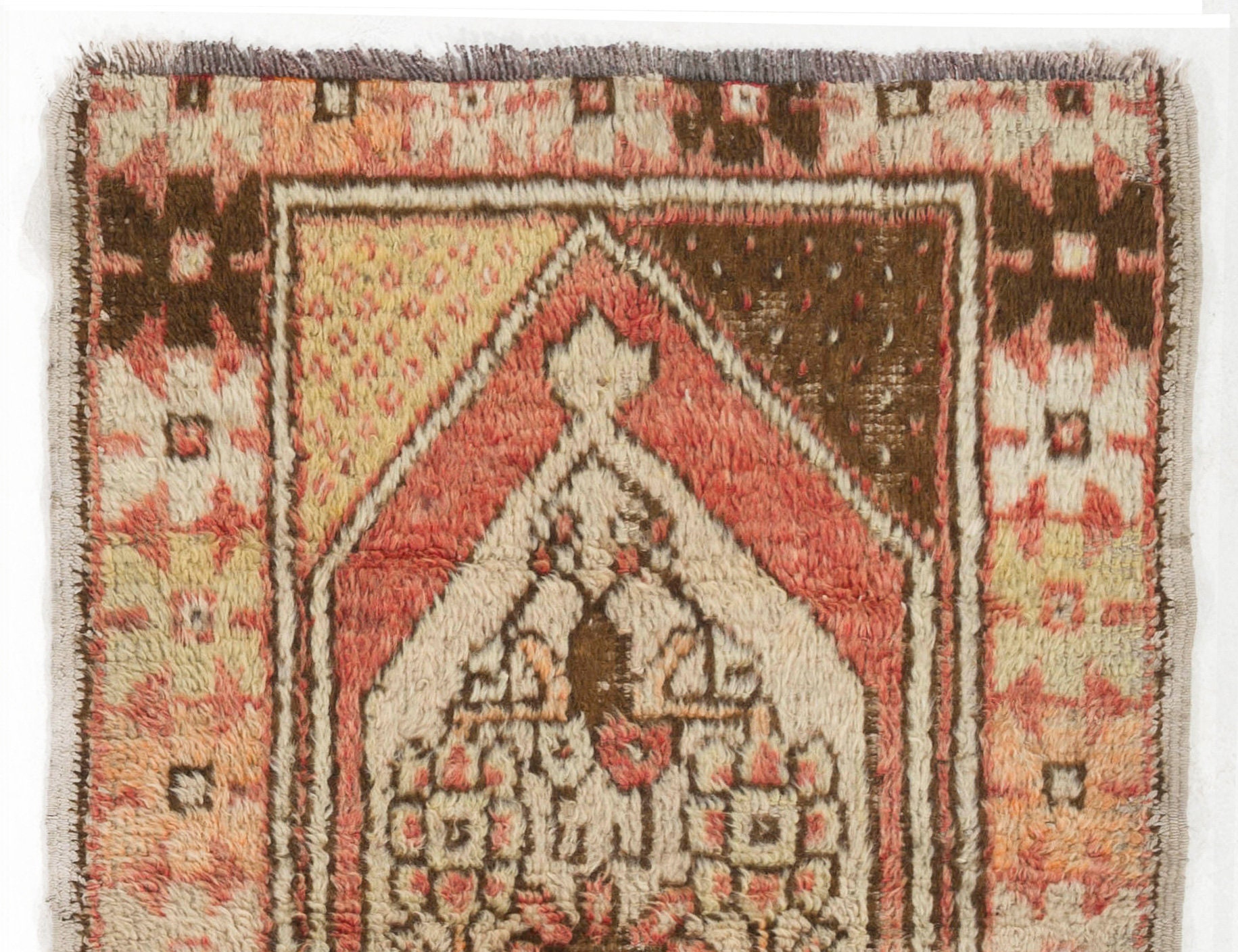 トルコのカーペット 75x118 cm （Small Vintage Rug, 2.6' X 3.8