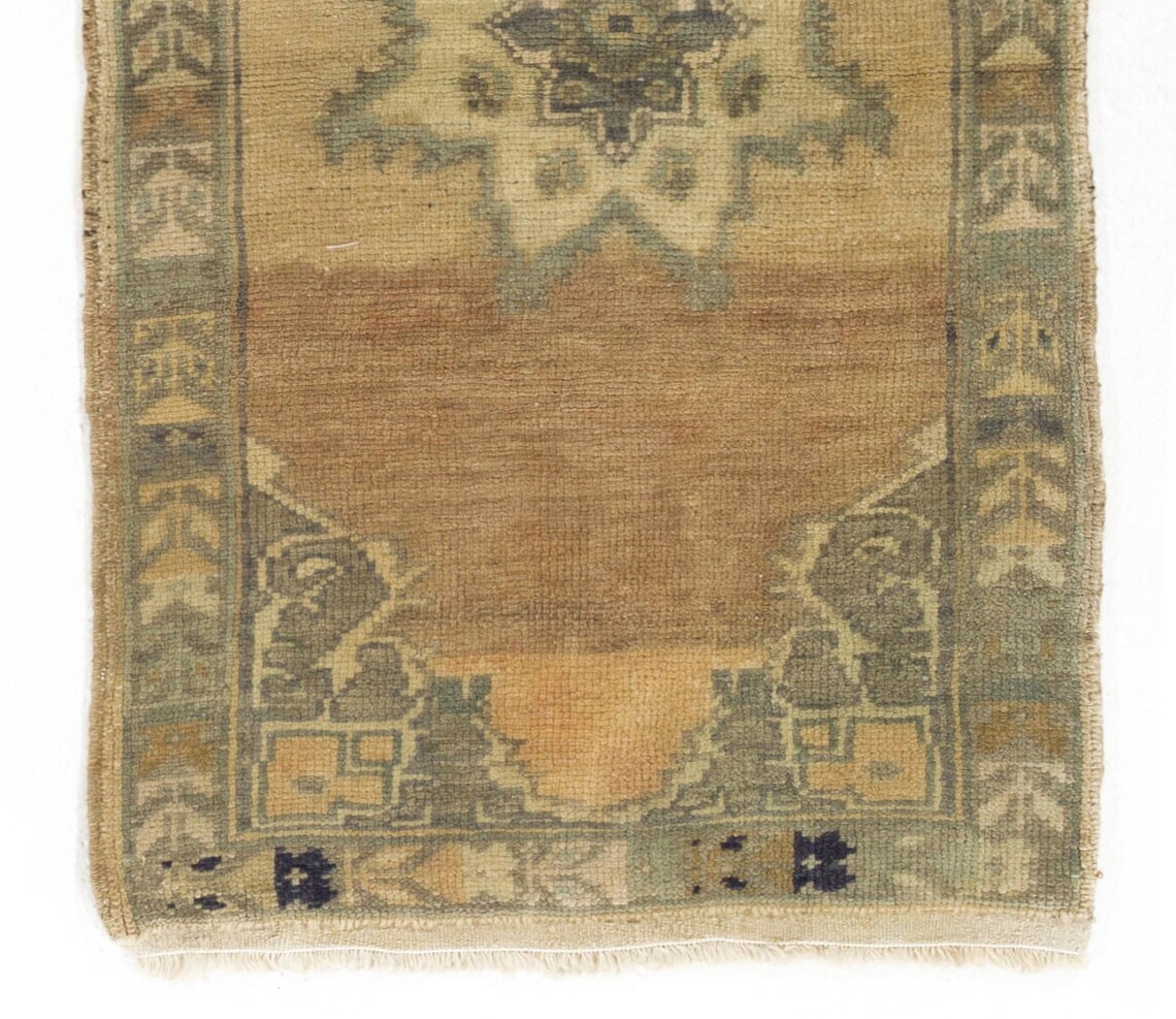 Small Vintage Rug 1.6' x 3.14' 50 x 96 cm Turkish Etsy