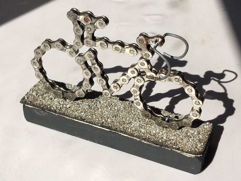 UpCYCLEd Bike Chain 3D Bike Sculpture Road Bike