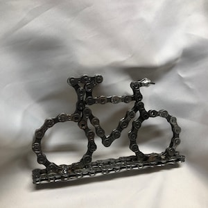 UpCYCLEd Bike Chain 3D Bike Skulptur Bild 9