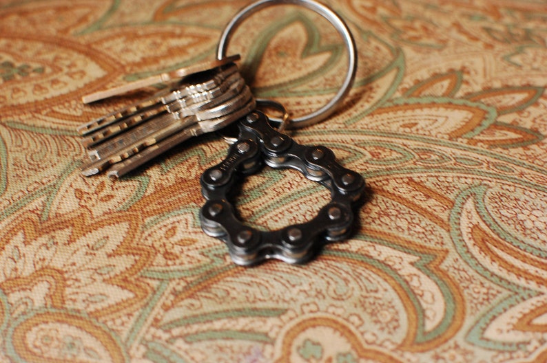 Upcycled Bike Chain Key Chain Bottle Opener Etsy
