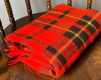 Vintage Striped Wool Camp Blanket Faribo Hudson Bay Style Etsy