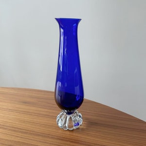 Vintage Cobalt Blue Vase, Blue Decor, Bouquet Style Cobalt Blue Vase, Cobalt Flower Vase, Table Centerpiece/Cobalt Home Decor