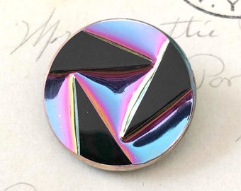 Geometric Czech Glass Button