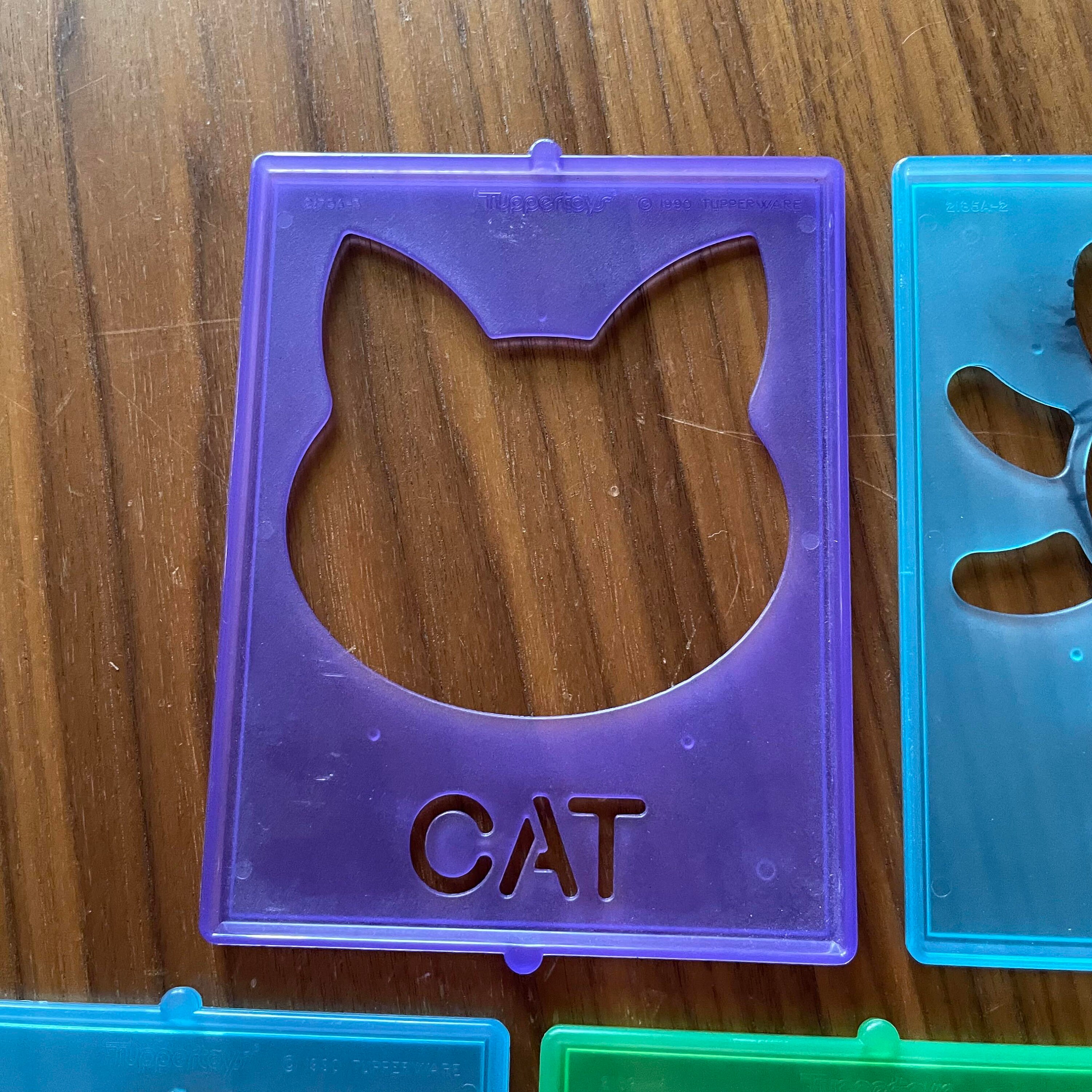 Tupperware Stencils, Vintage Tupperware, Tuppertoys, 1990, Vintage ...