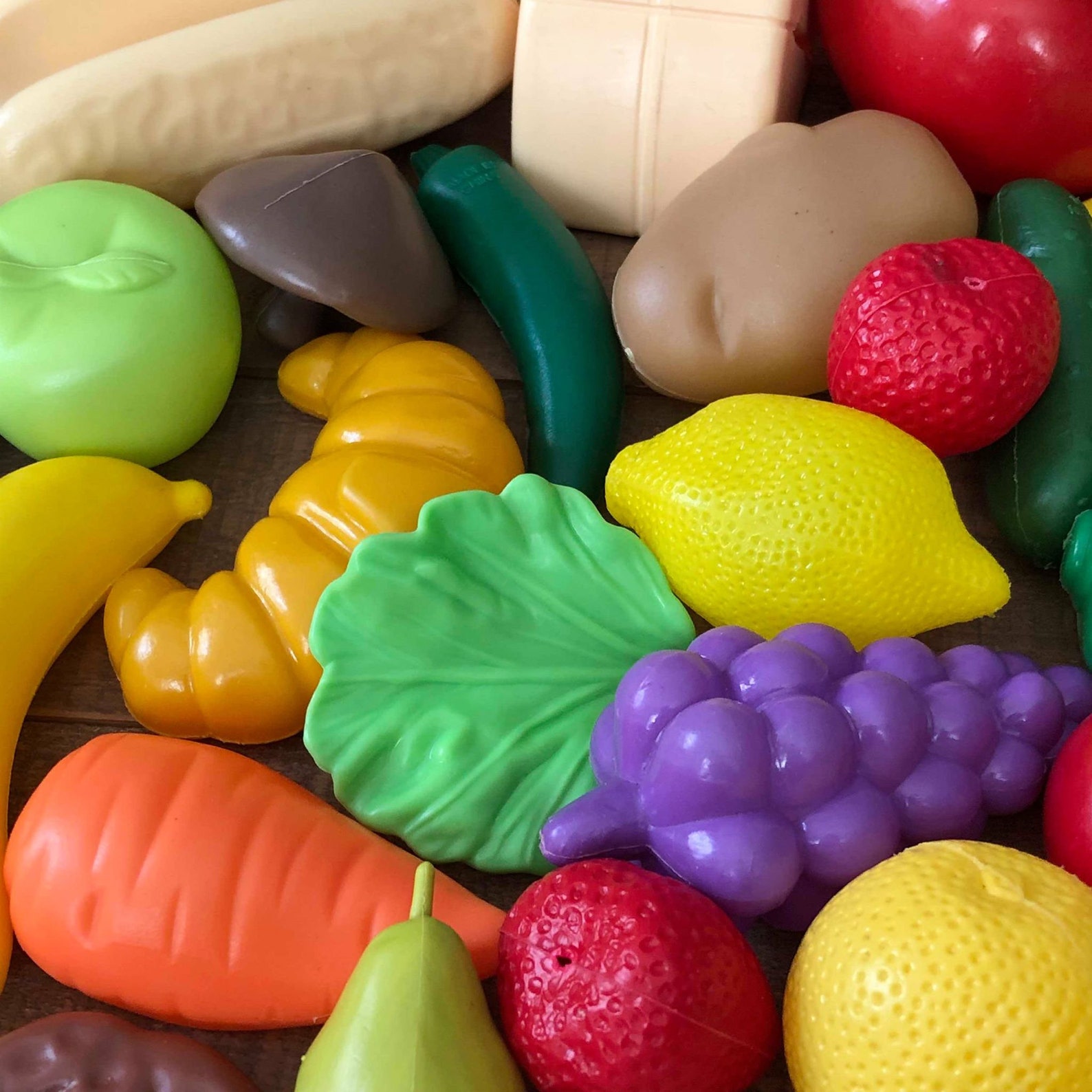 Plastic Toy Fruit Lot Vintage Fruit Lot 70 Pieces of Fruit Etsy