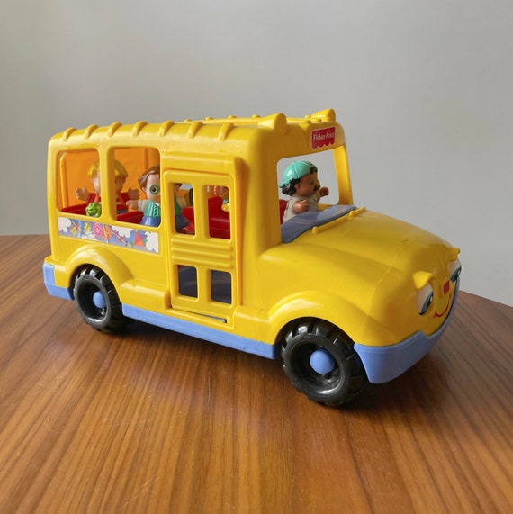 Fisher Price Bus With Little People 1998 Vintage Fisher - Etsy Hong Kong