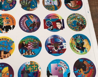 Vintage POGS Sheet, New, 54 POGS, 90s Toys and Collectibles Vintage POGS Sheet, New, 54 POGS, 90s Toys and Collectibles