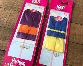 Vintage 1998 Ken Doll Clothes, Mattel Fashion Favorites, New in Package