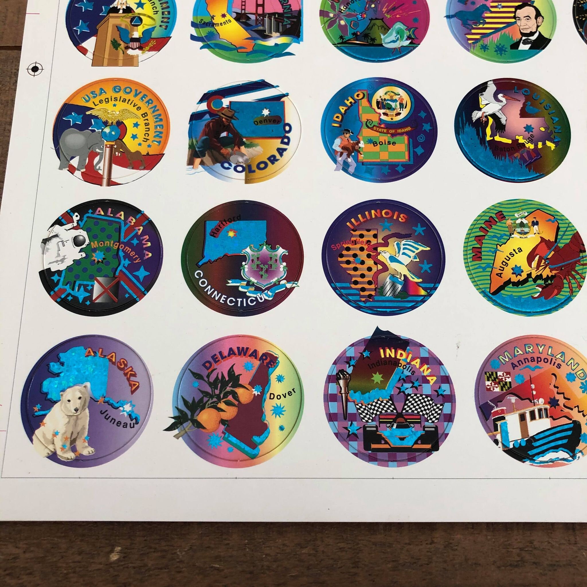 Vintage POGS Sheet, New, 54 POGS, 90s Toys and Collectibles Vintage POGS Sheet, New, 54 POGS, 90s Toys and Collectibles