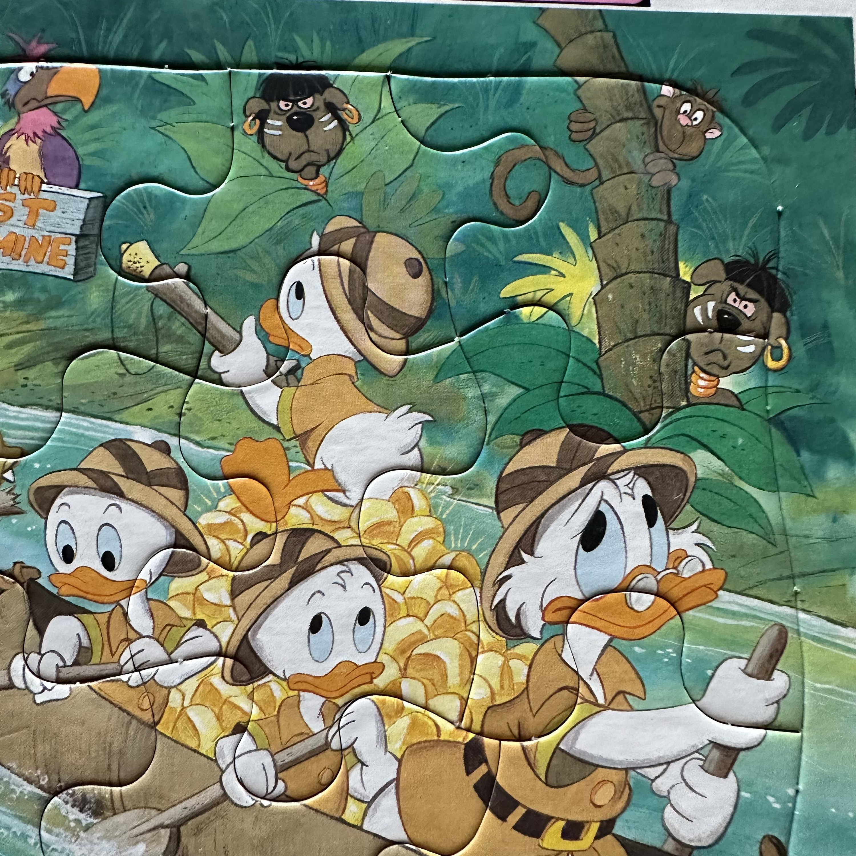 Vintage Duck Tales Tray Puzzle, Vintage Walt Disney, Donald Duck