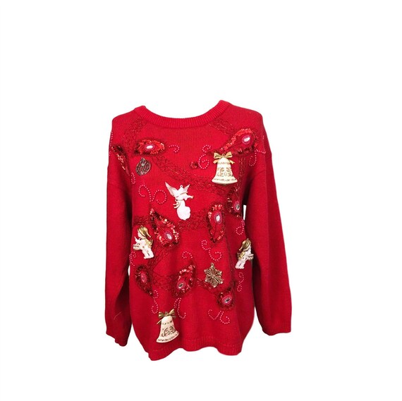 Ugly Christmas Sweater, Size Medium, Holiday Sweat
