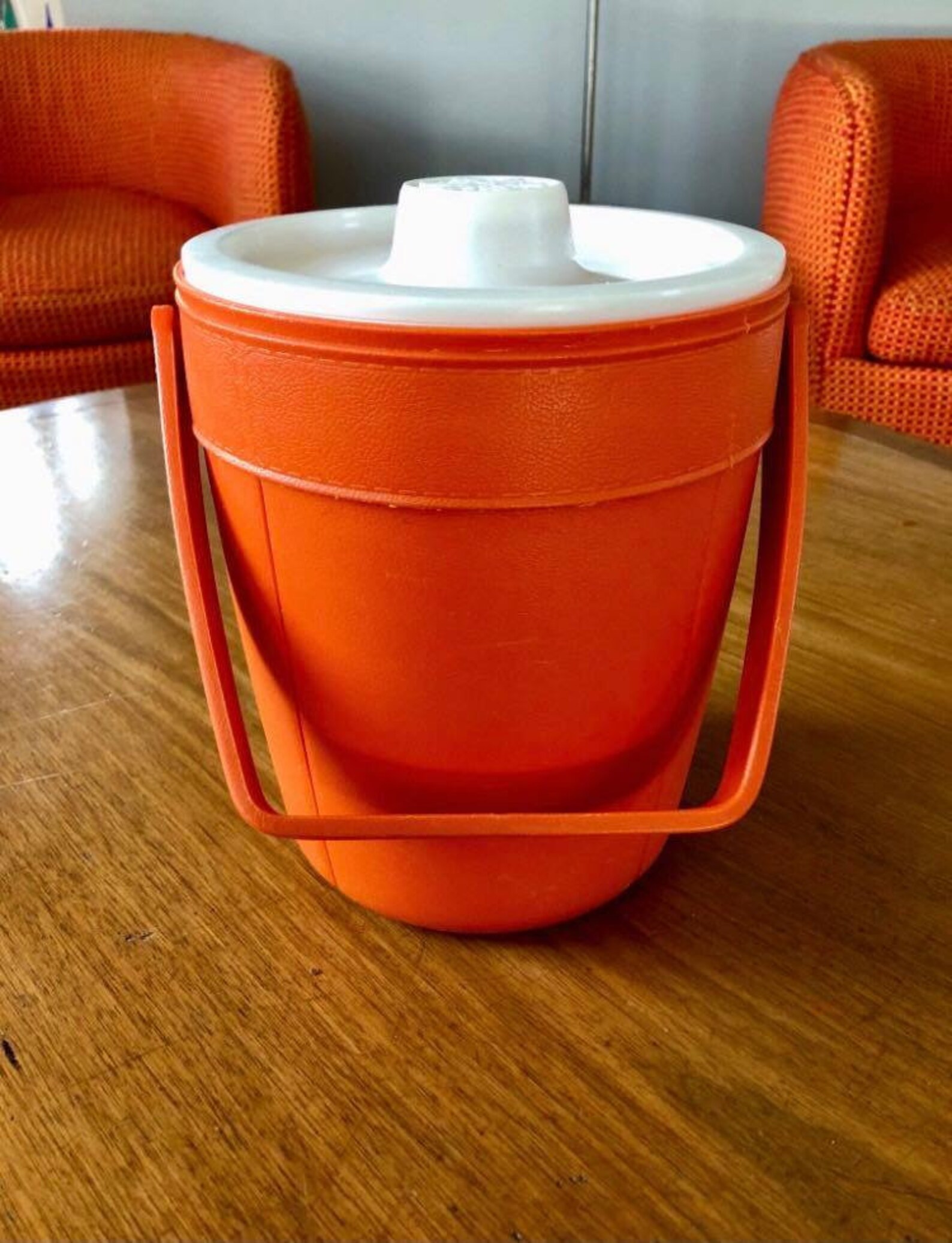 Orange Rubbermaid Ice Bucket Bright Orange Plastic Etsy