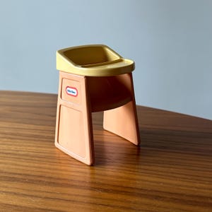 Little Tikes Dollhouse High Chair, Vintage Little Tikes, Dollhouse Decor, Mini High Chair, Miniature Little Tikes, Vintage Toys