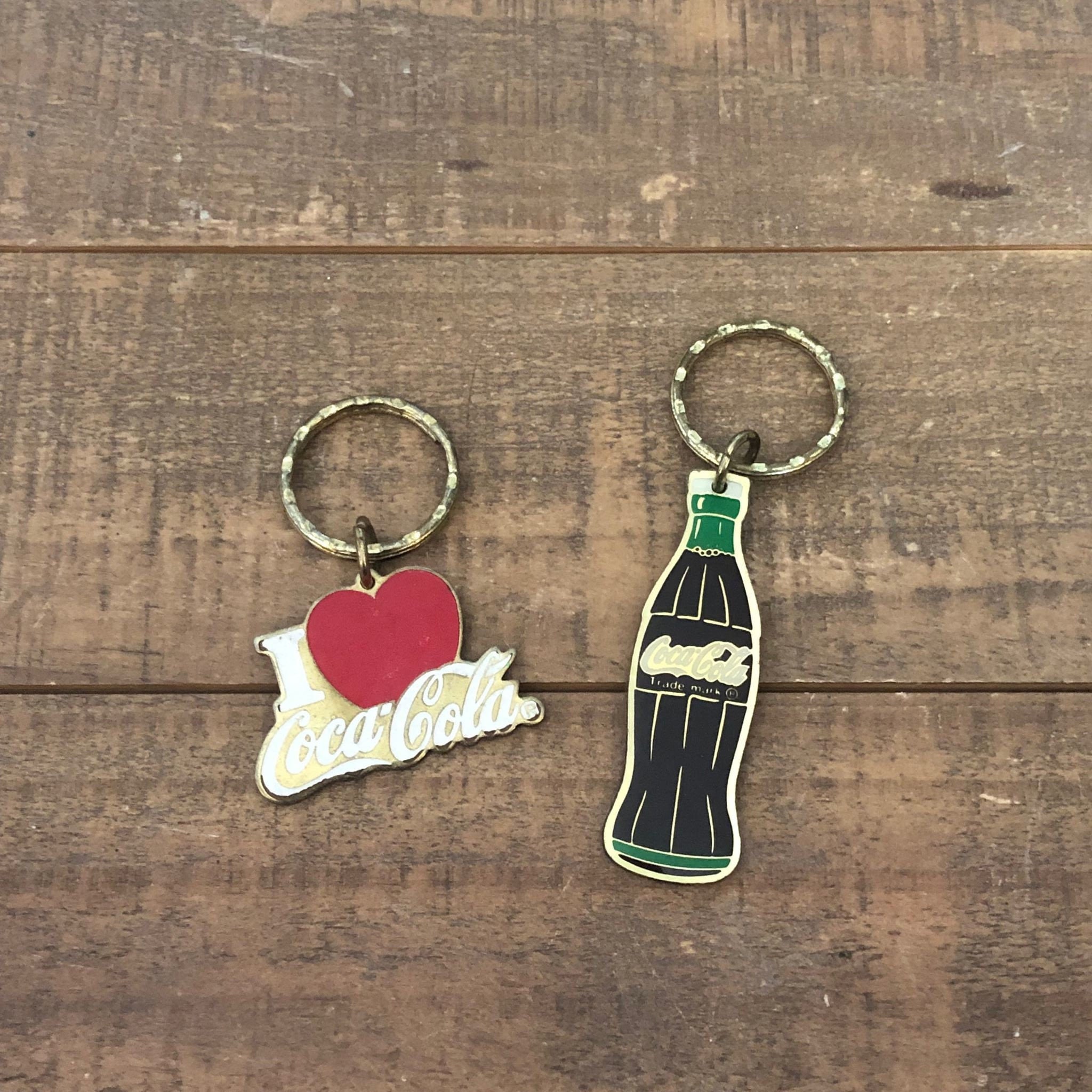 CocaCola Keychains Set of Two 1985 CocaCola Bottle I Etsy