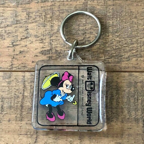 Walt Disney World Keychain Vintage Vintage Minnie Mouse Etsy