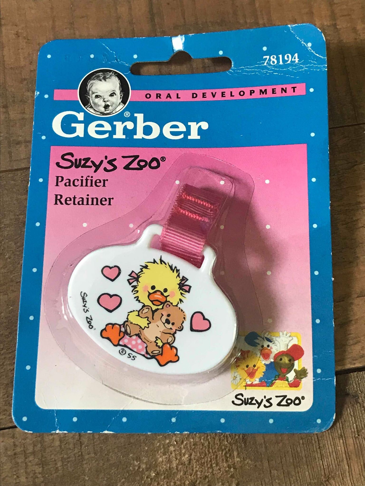 Vintage Gerber Pacifier Retainer Suzy s Zoo Vintage Baby New in Package Etsy