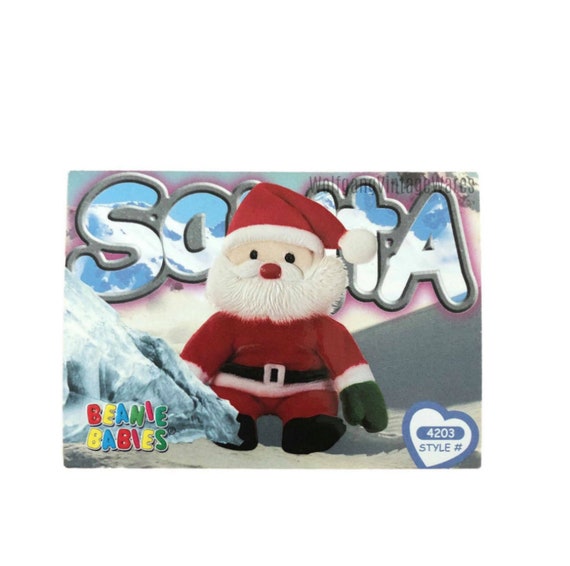 santa ty beanie baby value