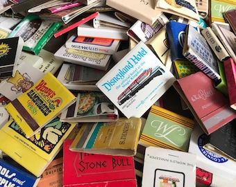 40 Vintage Matchbook Lot, Multicolor Advertising Ephemera