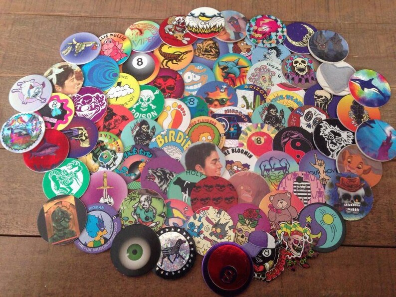 Lot of Vintage POGS 30 POGS 90s Toys and Collectibles Etsy