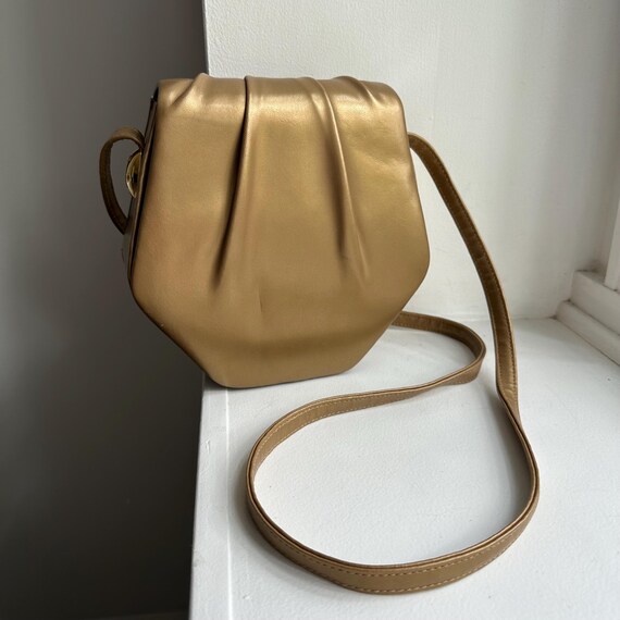 Vintage Gold Leather Purse Ande Vintage Purse Vintage Purse Gold Purse Bridal Purse Envelope Purse Prom Purse Formal Event Purse