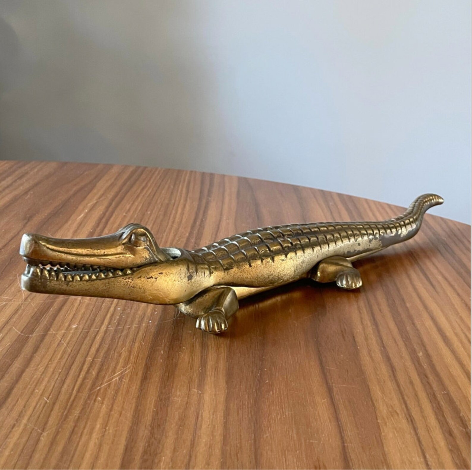 LARGE Vintage Brass Nutcrackers Novelty Alligator Etsy