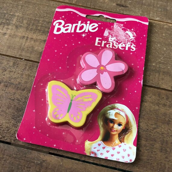 barbie eraser set