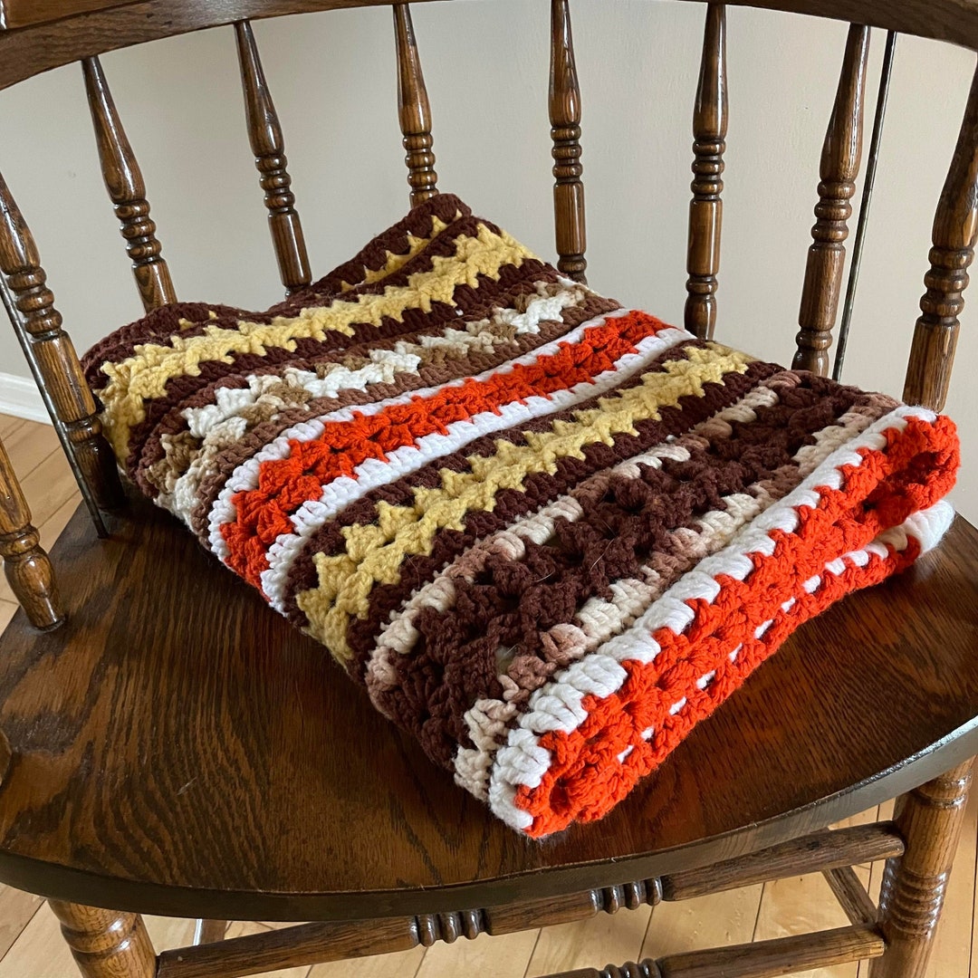 Vintage Afghan Blanket Vintage Blanket Vintage Afghan Mid Etsy