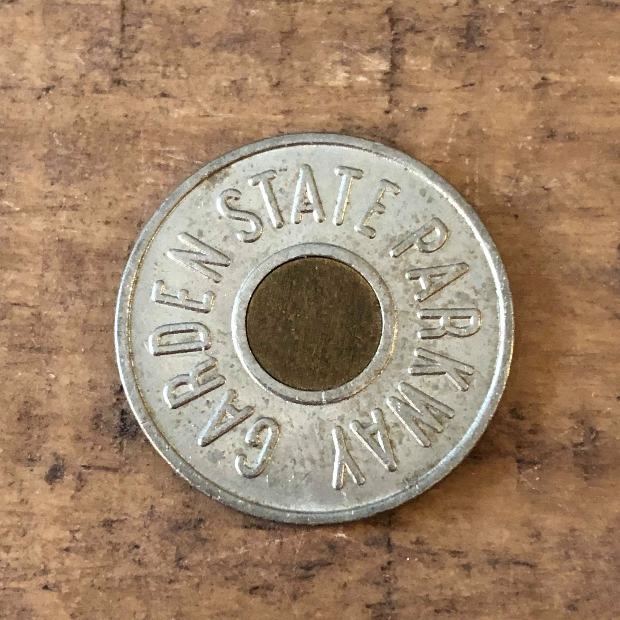 Vintage Garden State Parkway Token, New Jersey Car Fare (1980s