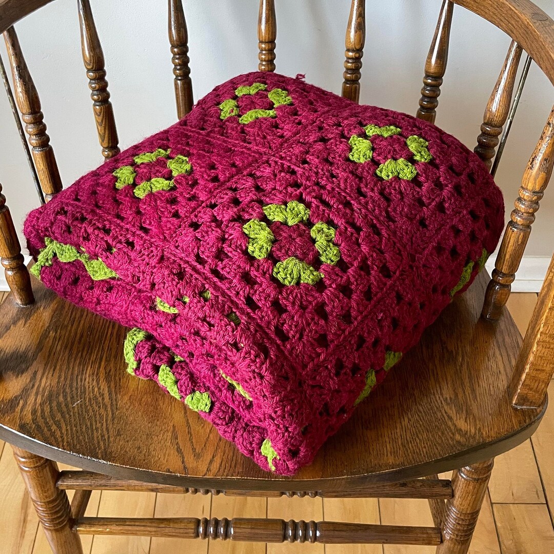 Vintage Afghan Blanket Vintage Blanket Vintage Afghan Mid Etsy