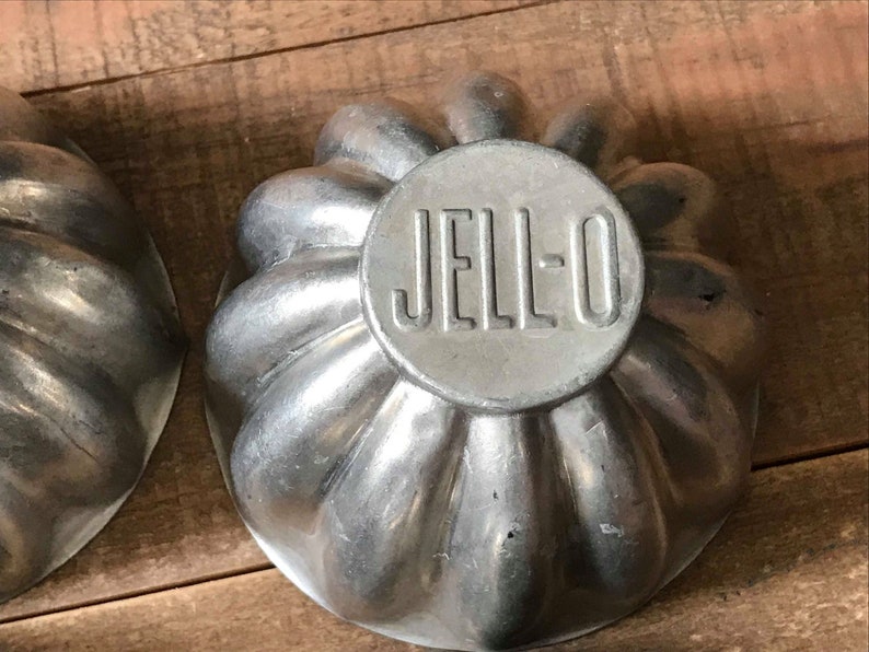 Set of Four Jell-o Mold Aluminum Jell-o Mold Vintage Jell-o Molds Vintage Jell-o
