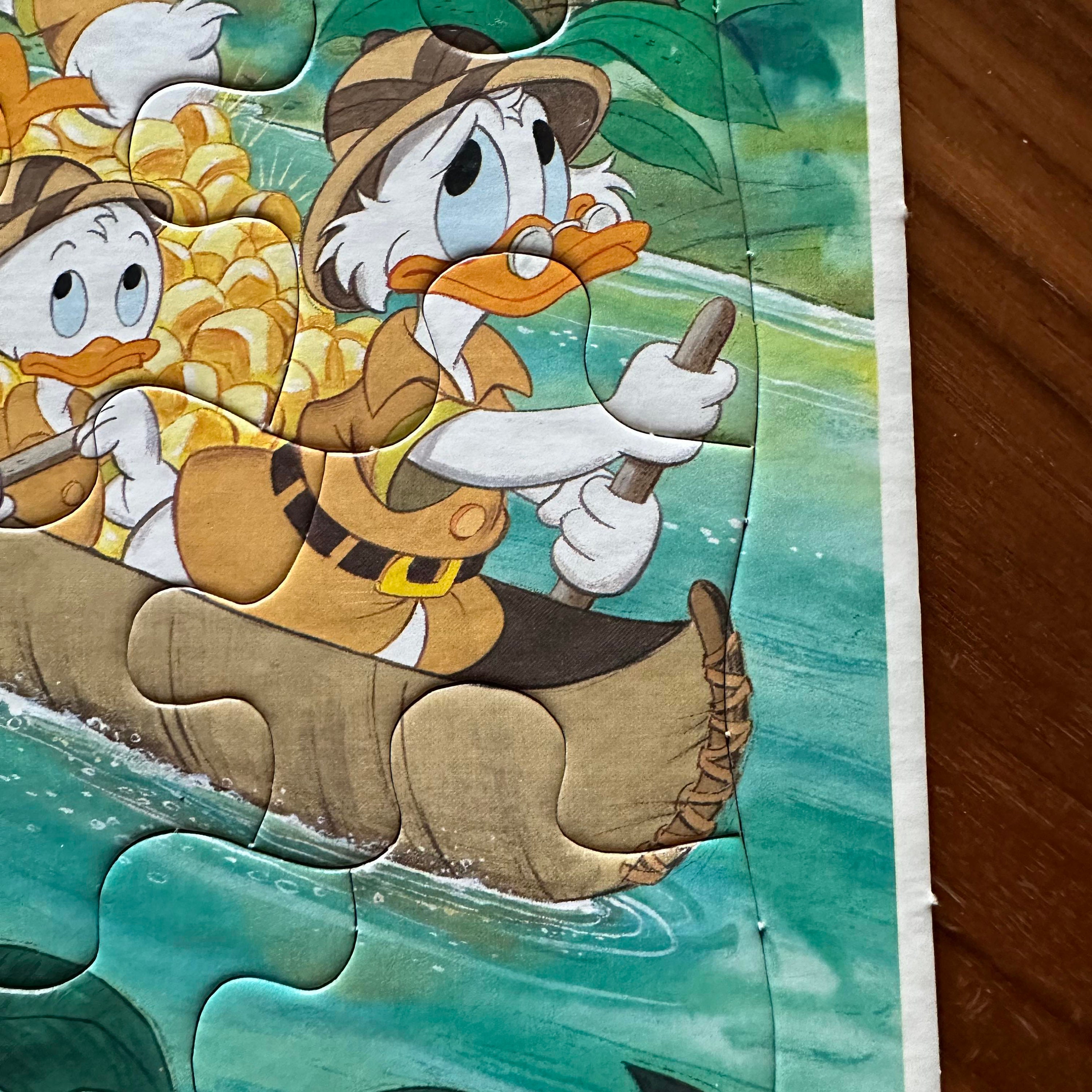 Vintage Duck Tales Tray Puzzle, Vintage Walt Disney, Donald Duck