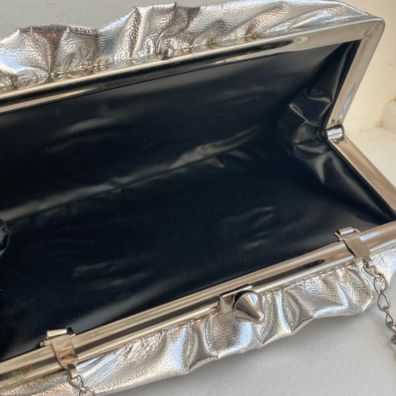 Vintage Silver Clutch, Vintage Purse, Vintage Clu… - image 9