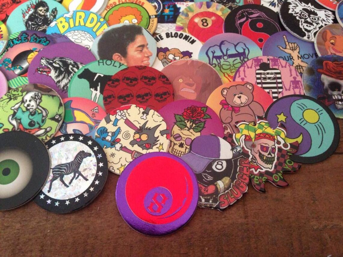 Lot of Vintage POGS 30 POGS 90s Toys and Collectibles Etsy