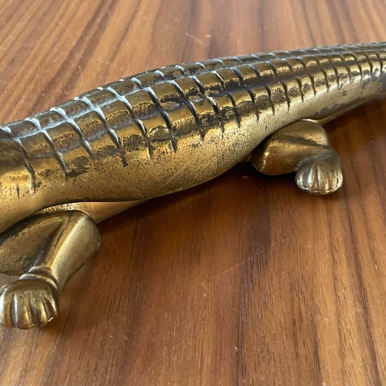LARGE Vintage Brass Nutcrackers Novelty Alligator Etsy