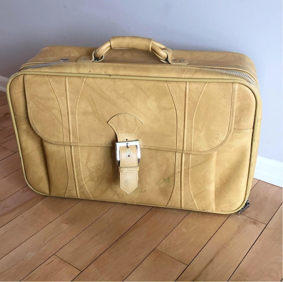 Vintage Suitcase, American Tourister, Yellow Suitc