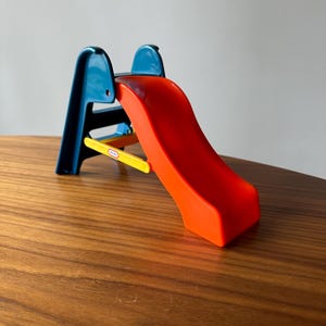Little Tikes Dollhouse Slide, Vintage Little Tikes, Dollhouse Decor, Mini Slide, Miniature Little Tikes, Vintage Toys, Little Tikes