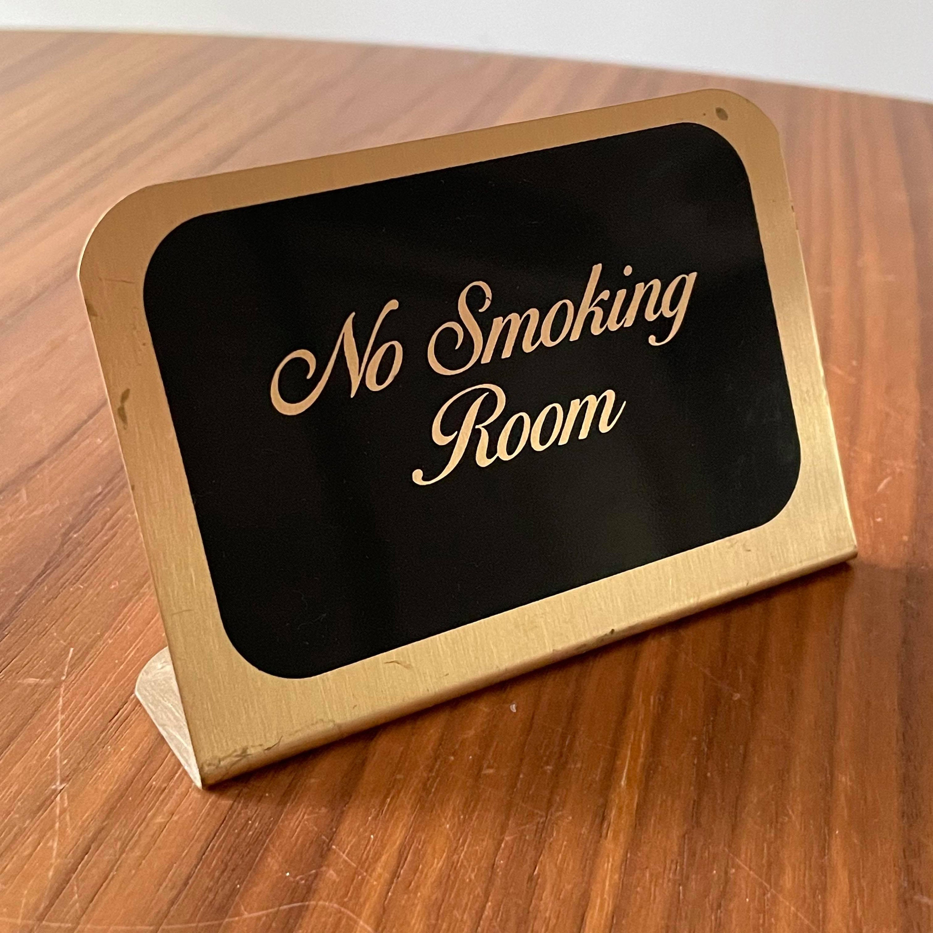 No Smoking Room Sign Vintage Room Sign Non Smoking Sign Etsy