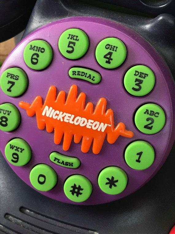 Vintage Nickelodeon Talk Blaster Rotary Style Telephone