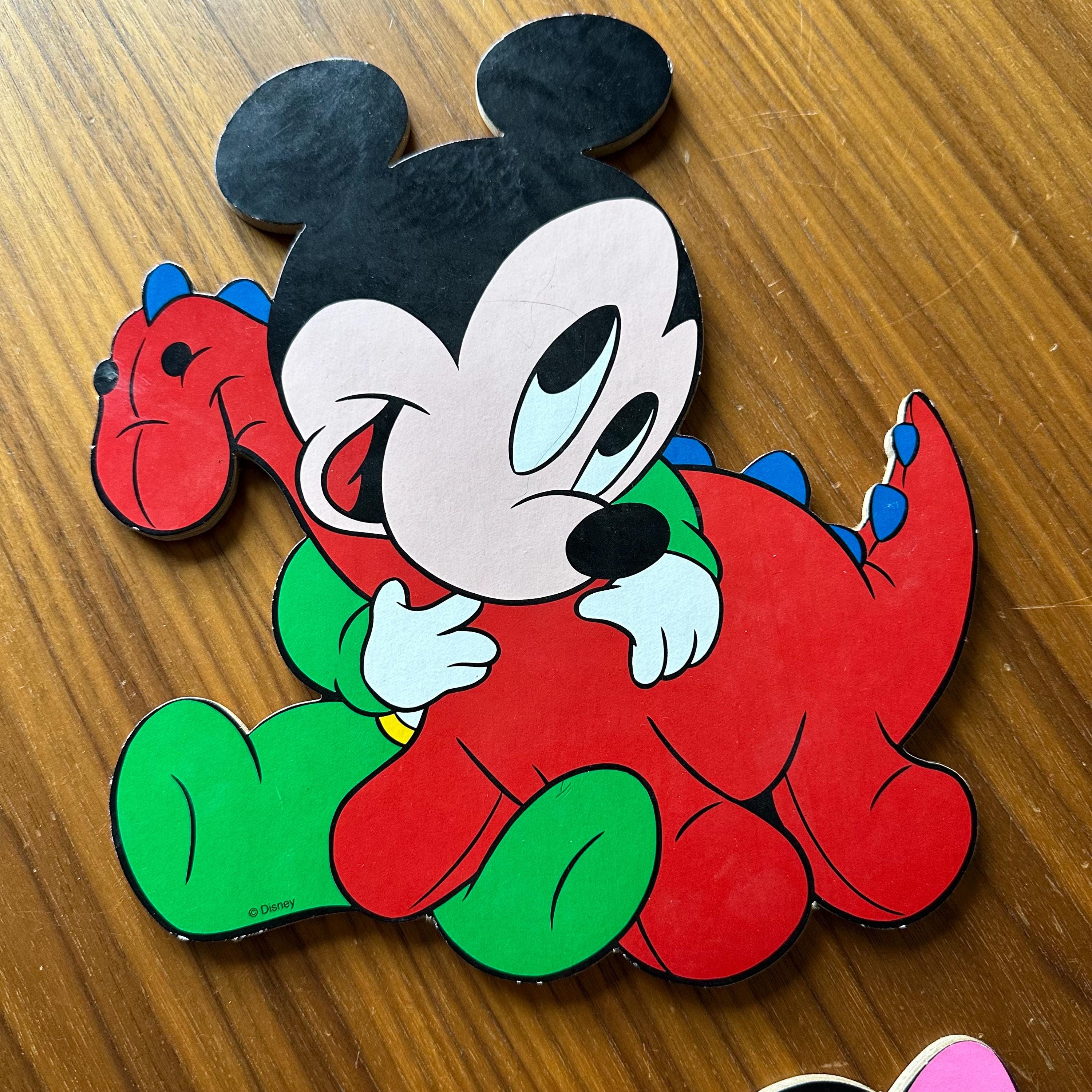 ヴィンテージ　3セット　壁掛け　ディズニー　ミッキー　子供 Vintage Disney Wall Decor Nursery Cardboard Cutouts, Set of Three