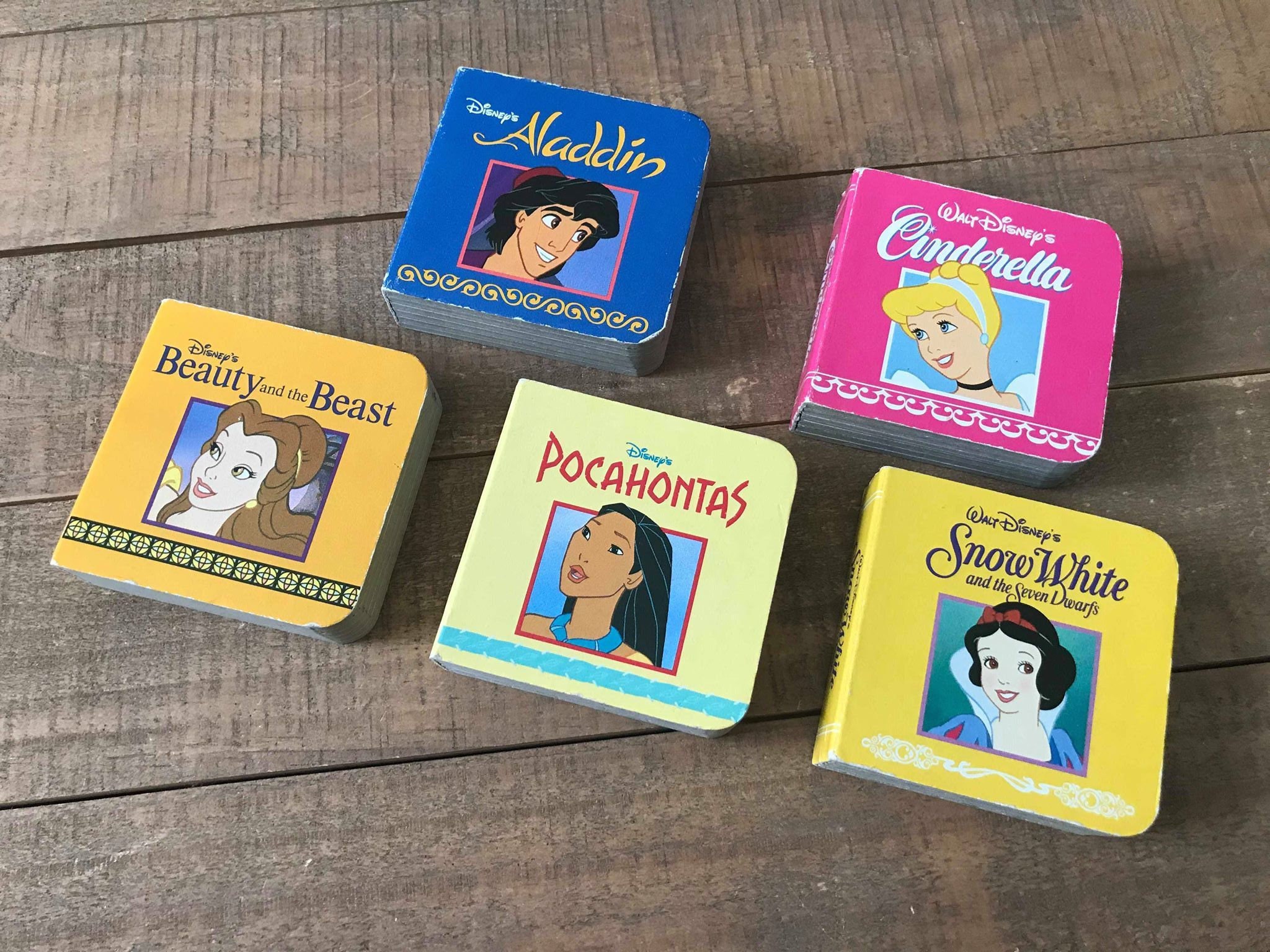 Vintage Disney Princess Children S Books Set Of Five Etsy