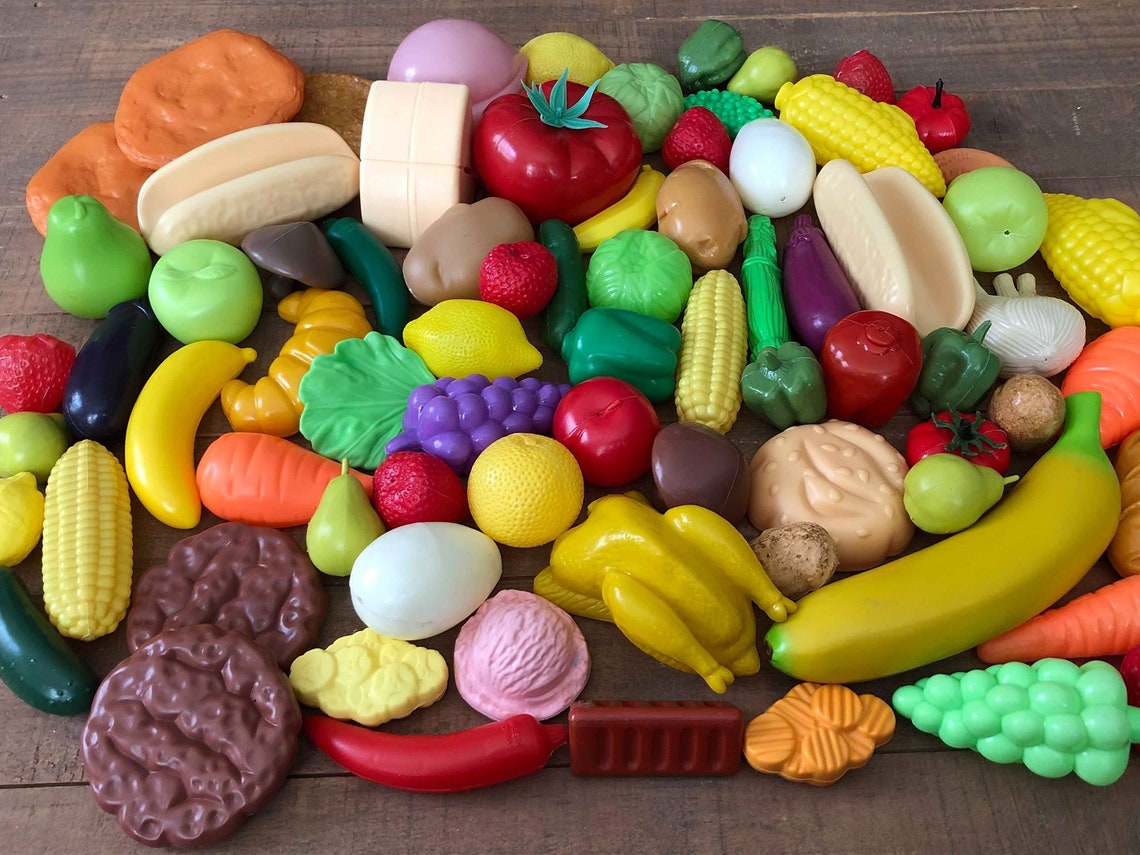 Plastic Toy Fruit Lot Vintage Fruit Lot 70 Pieces of Fruit Etsy