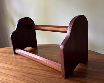 Antique Book Trough/Book Rack, Table Top, Wooden Book Stand, Novel Rest, Table Book Rack