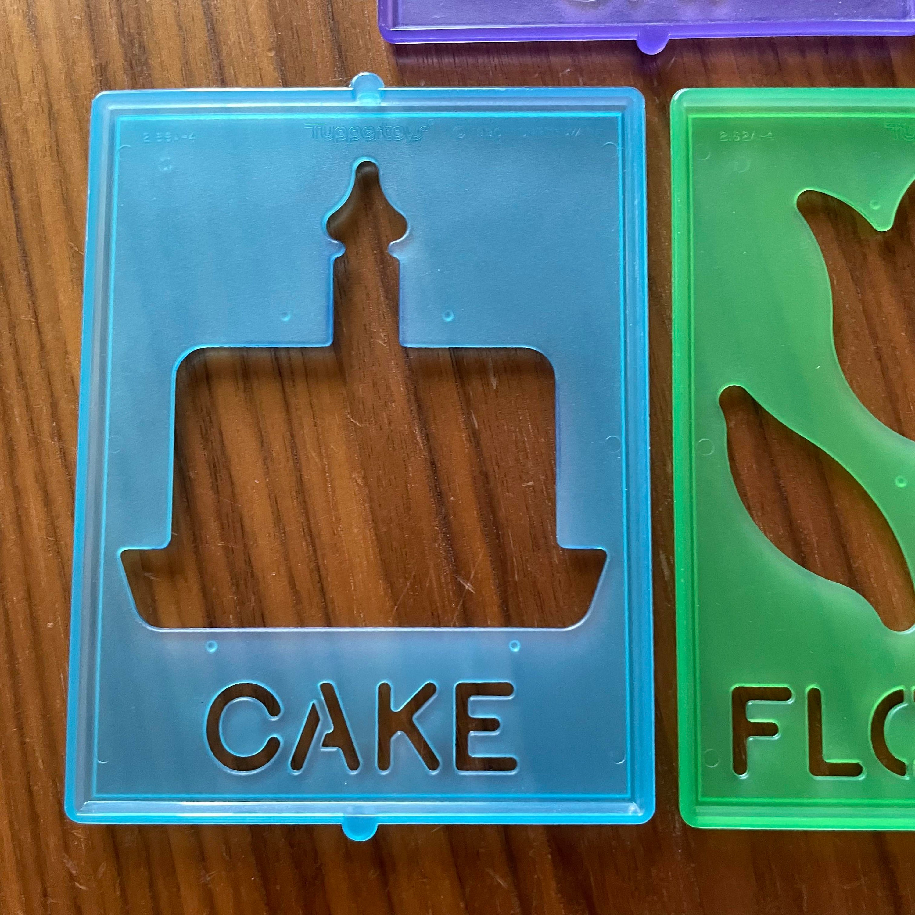 Tupperware Stencils, Vintage Tupperware, Tuppertoys, 1990, Vintage ...