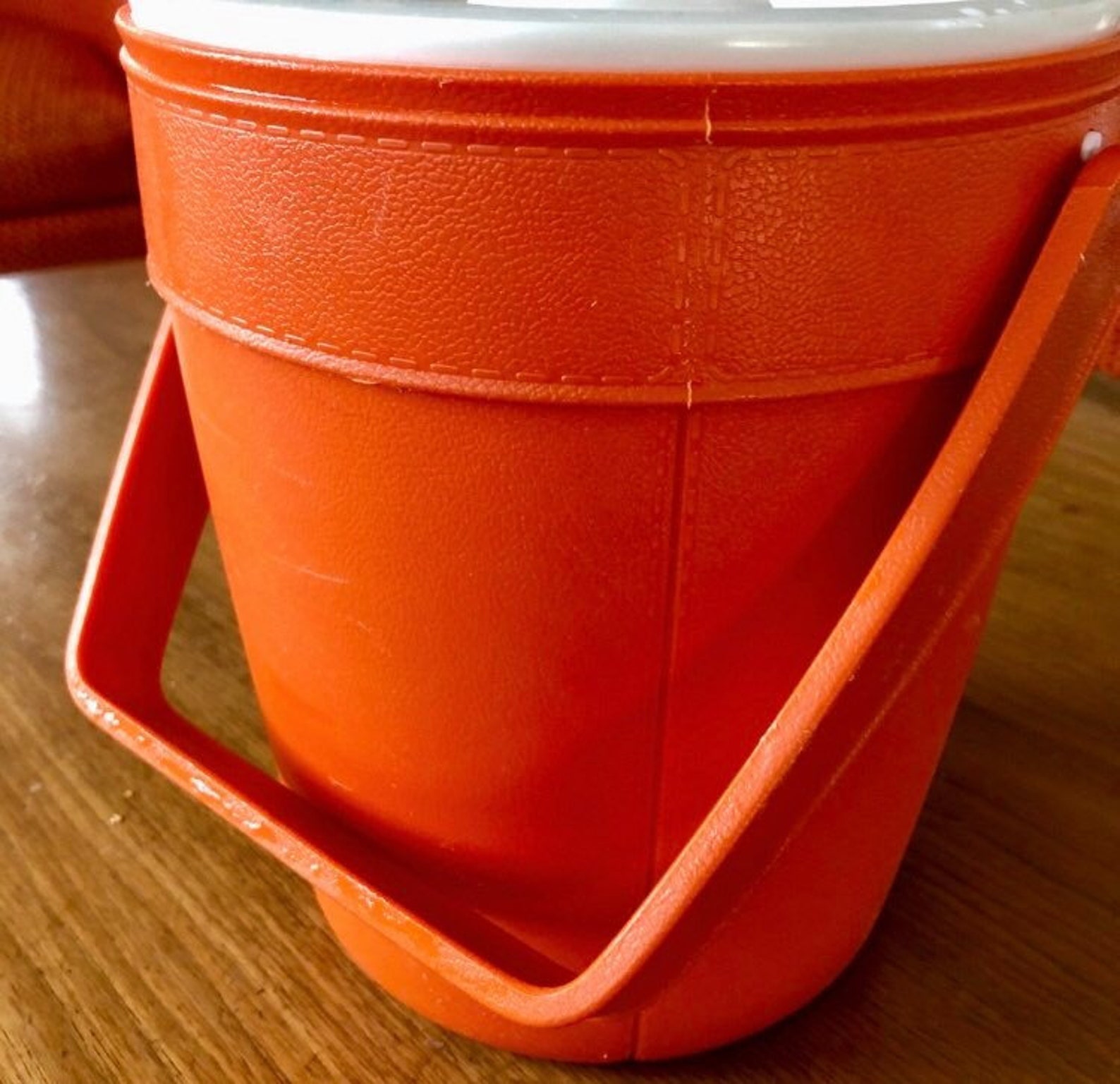 Orange Rubbermaid Ice Bucket Bright Orange Plastic Etsy