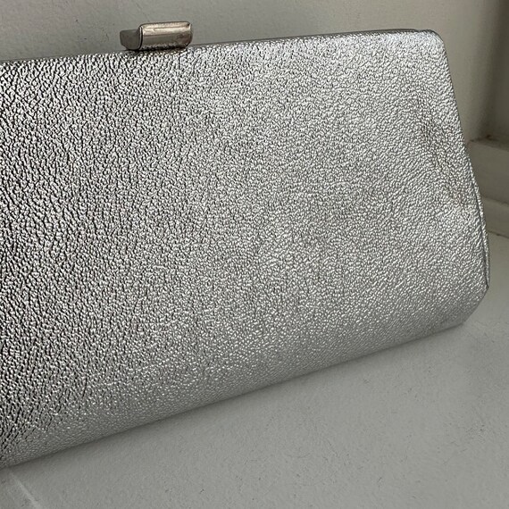 Vintage Silver Clutch, Vintage Purse, Vintage Clu… - image 6